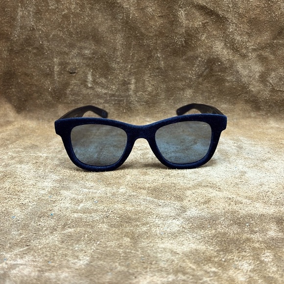 Italia Independent Black Velvet Trimmed Sunglasses - Picture 2 of 10